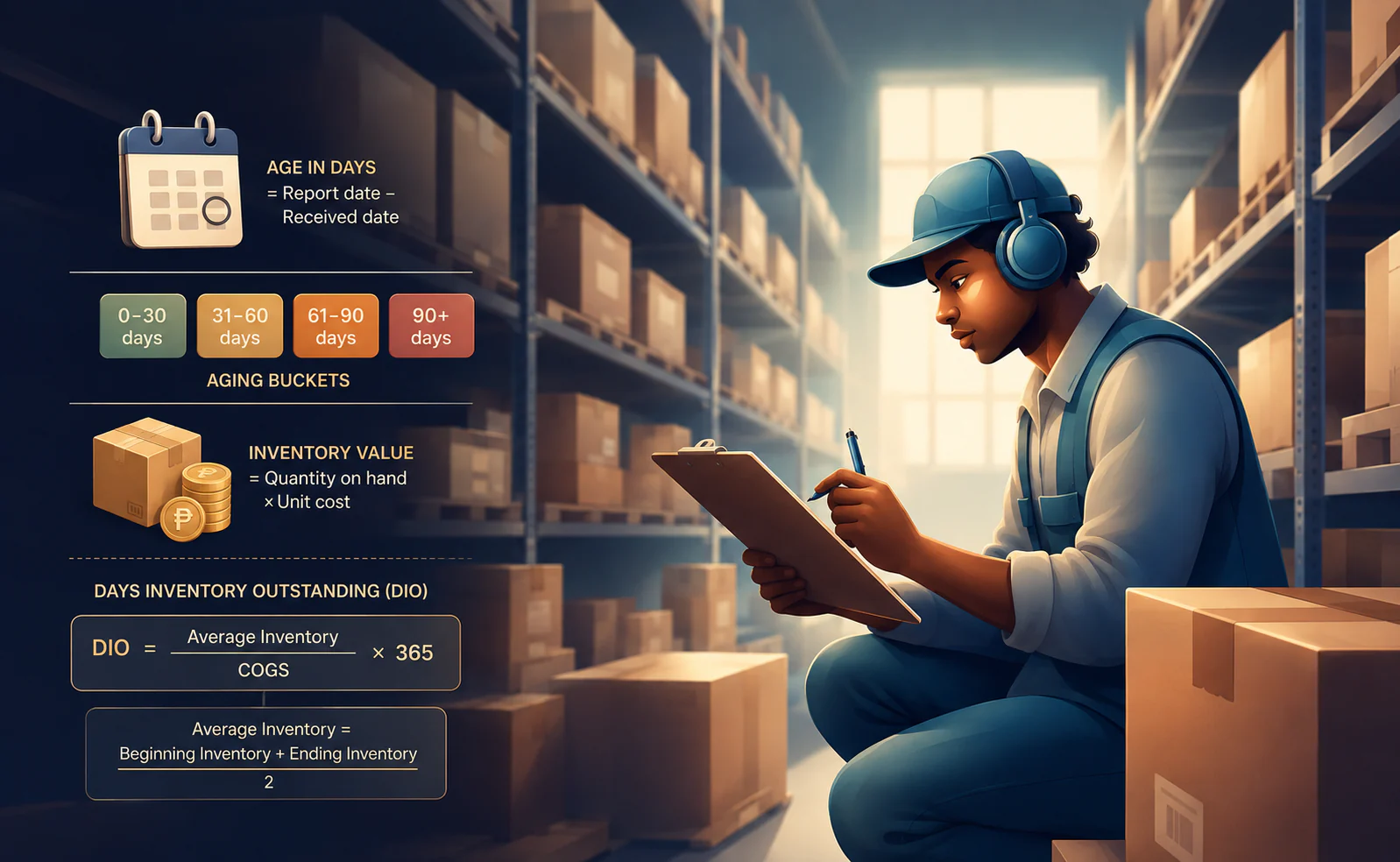 how to calculate aging inventory