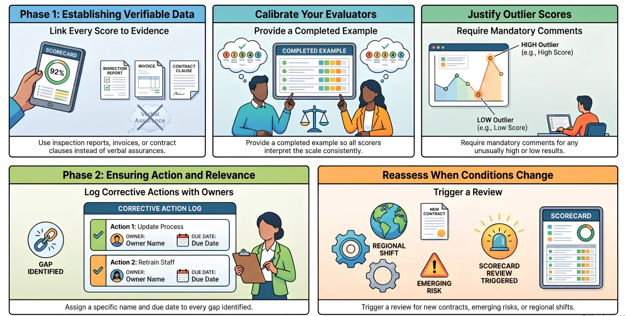 how to make the scorecard audit ready and actionable