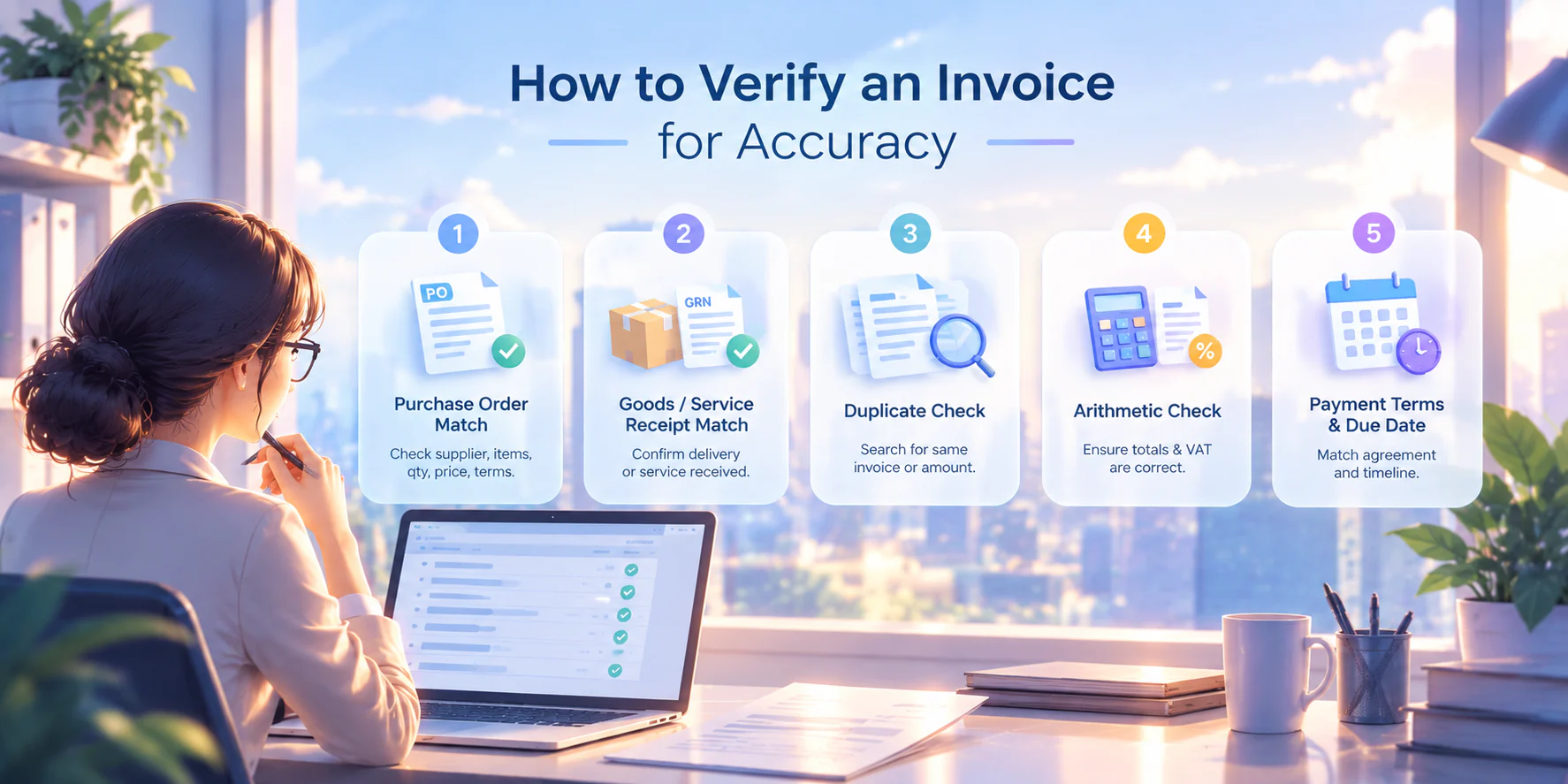 how to verify an invoice for accuracy