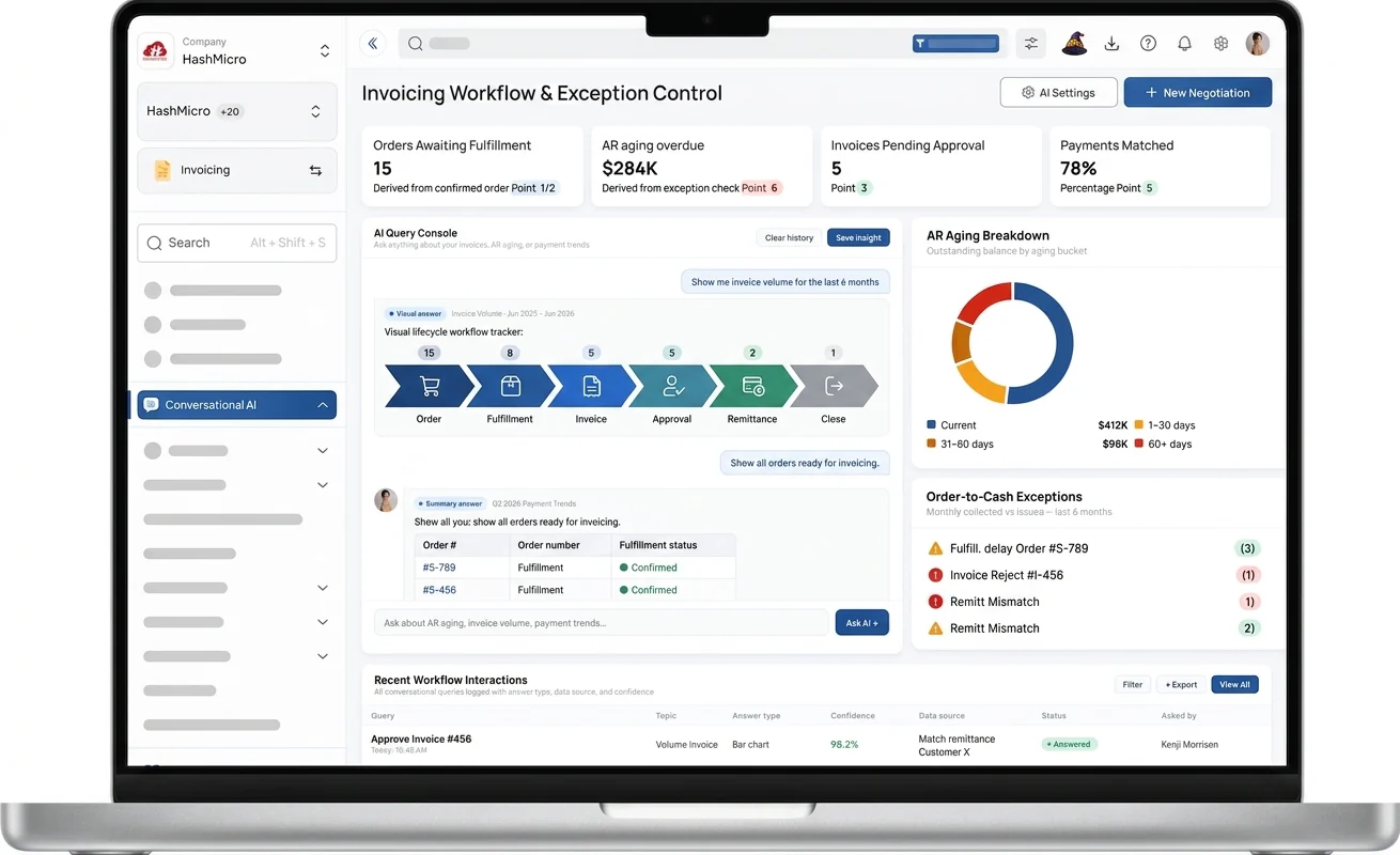 invoice number management system