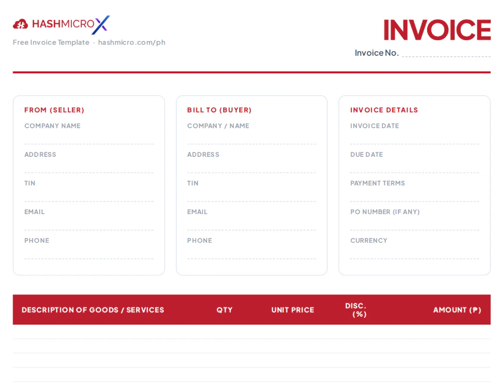 Download Invoicing Template