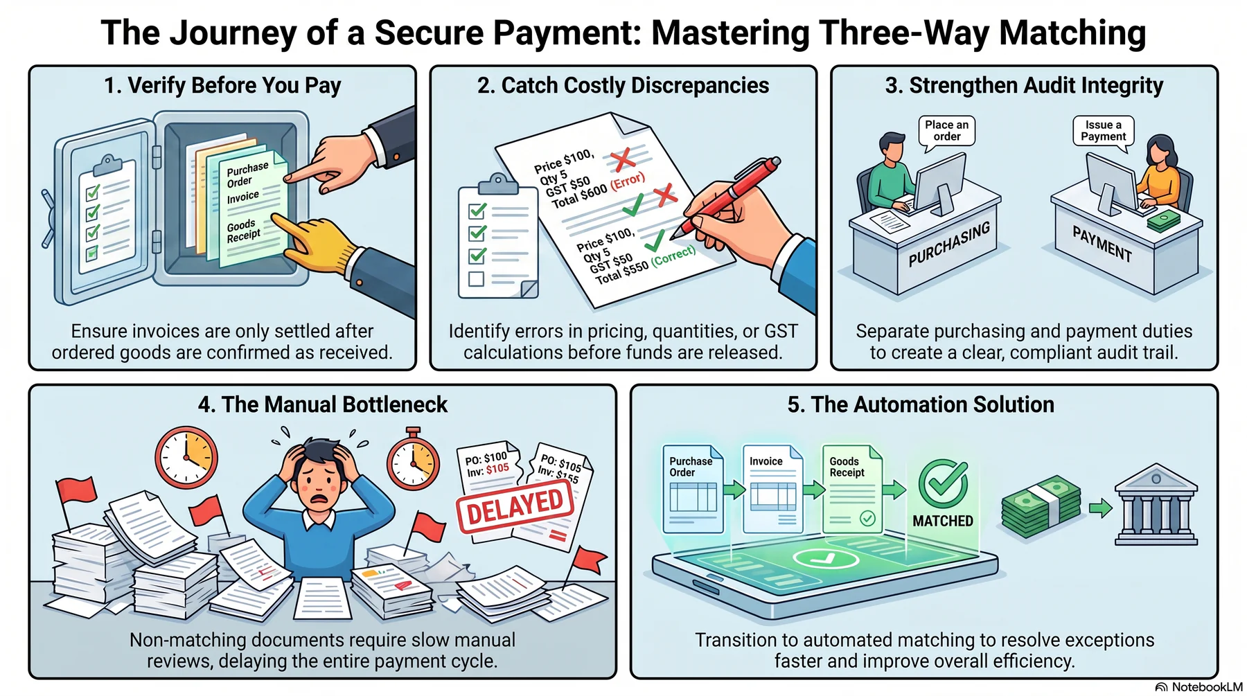 mastering three way payment matching