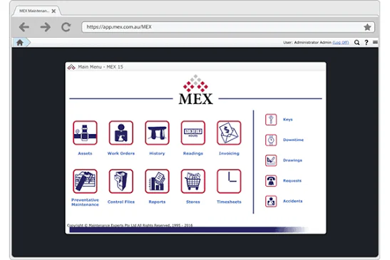 MexCMMS Screen