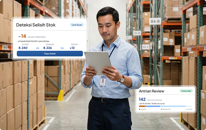 IT Inventory Kawasan Berikat Deteksi Selisih Stok