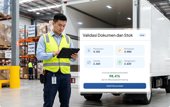 IT Inventory Kawasan Berikat Validasi Dokumen dan Stok