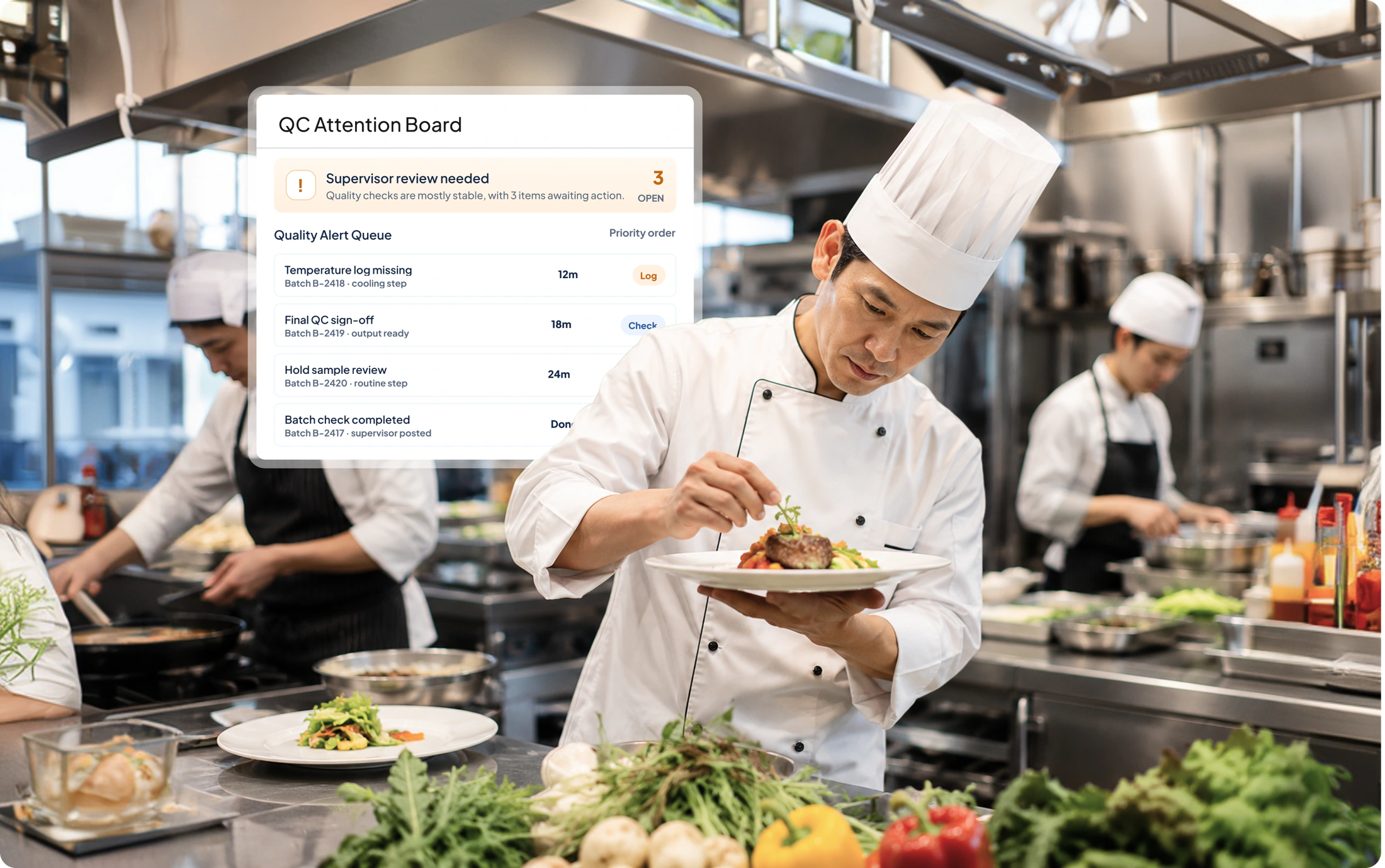 การจัดการห้องครัว - รายงานประสิทธิภาพของห้องครัว