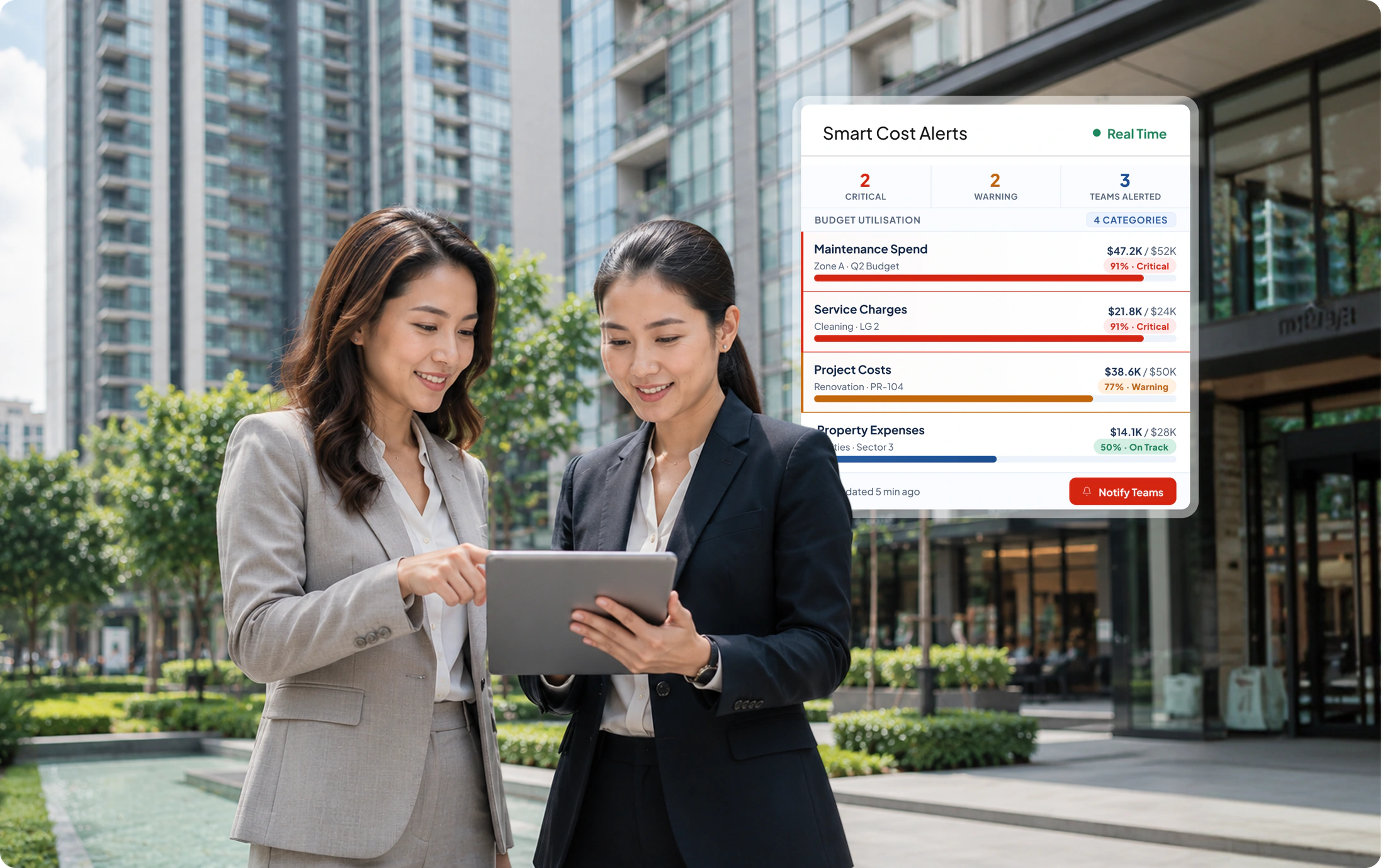 Real Estate ERP Smart Cost Alerts