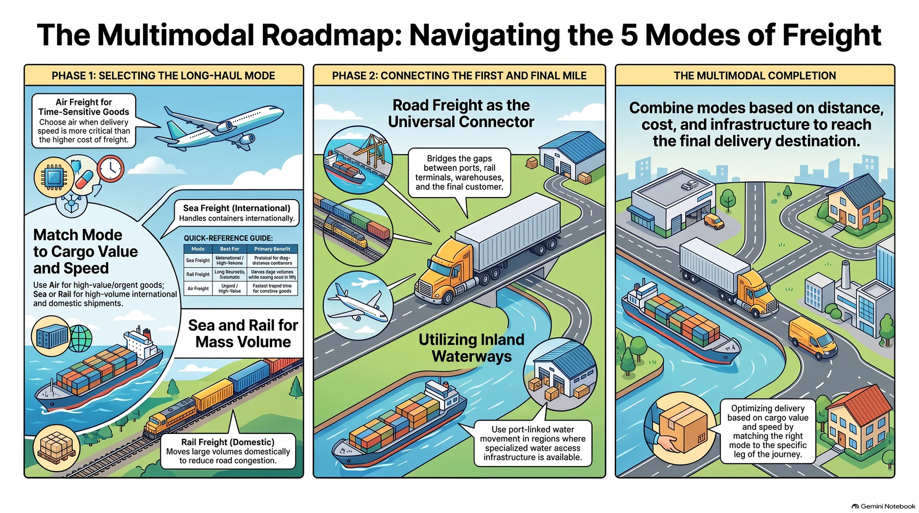 navigating five modes of freight