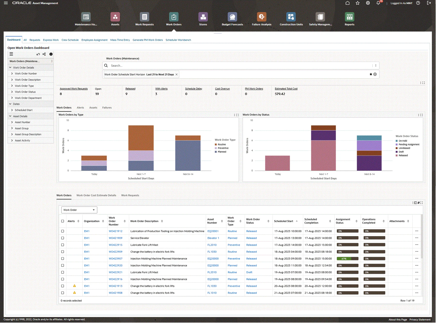 oracle enterprise asset management