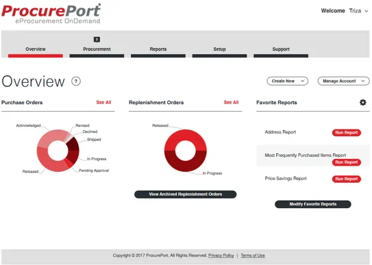 procureport purchare order software