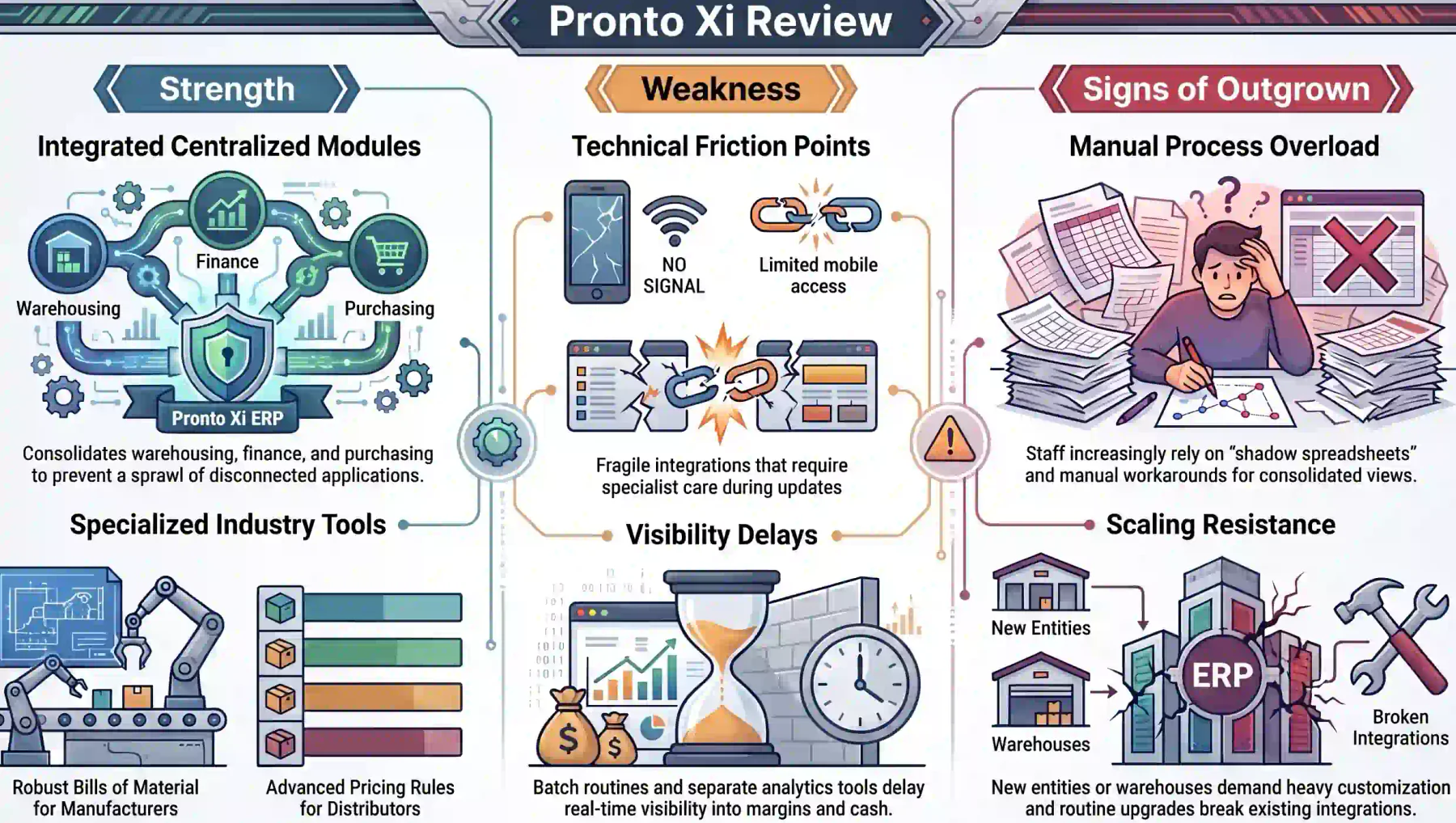 pronto xi review strengths and limitations