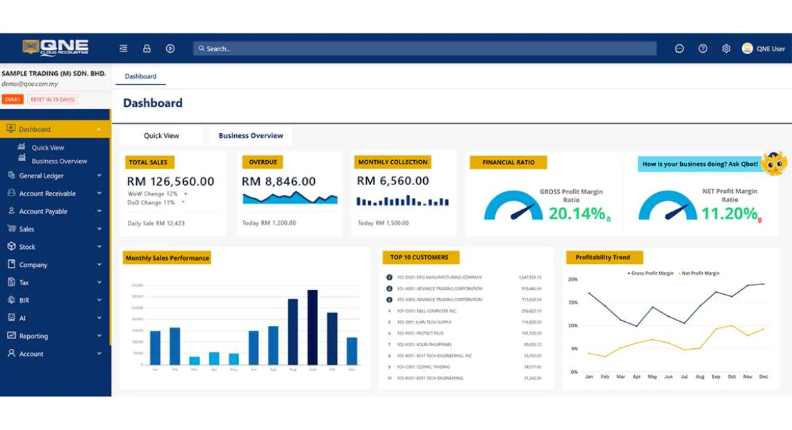 qne optimum ace asset tracking software