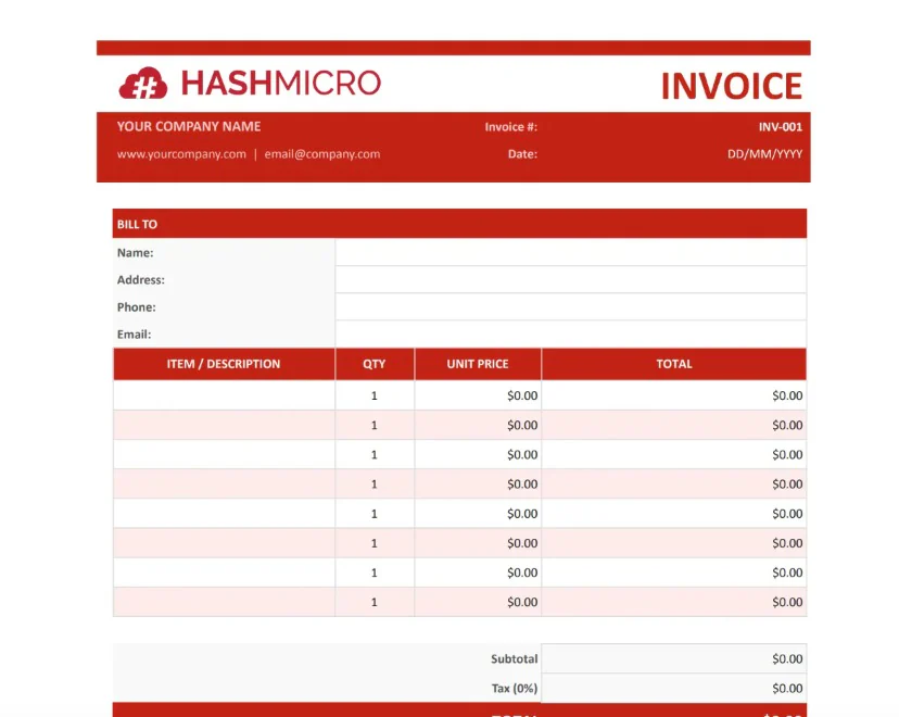 Simple Invoice Template