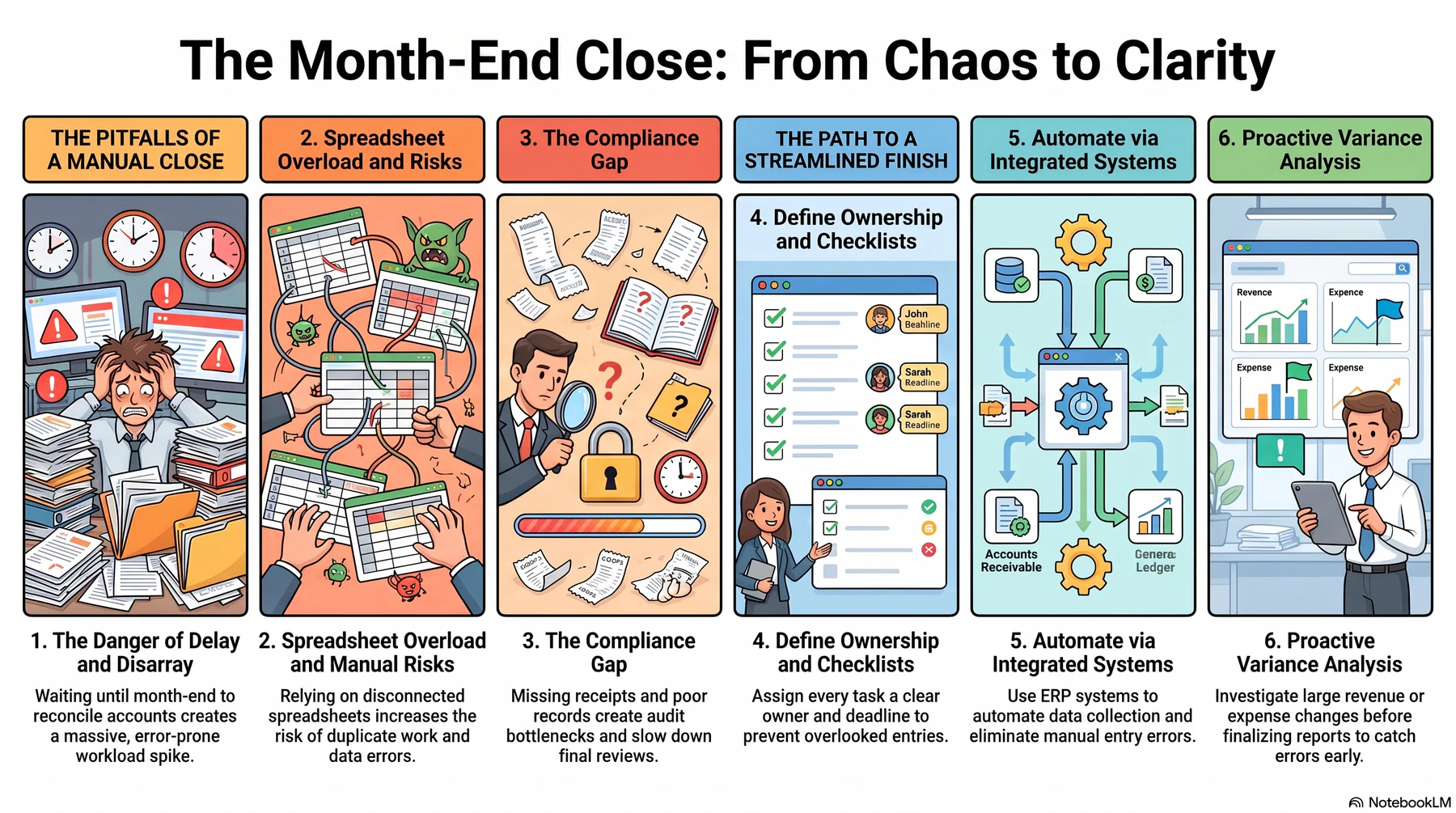the month end close process