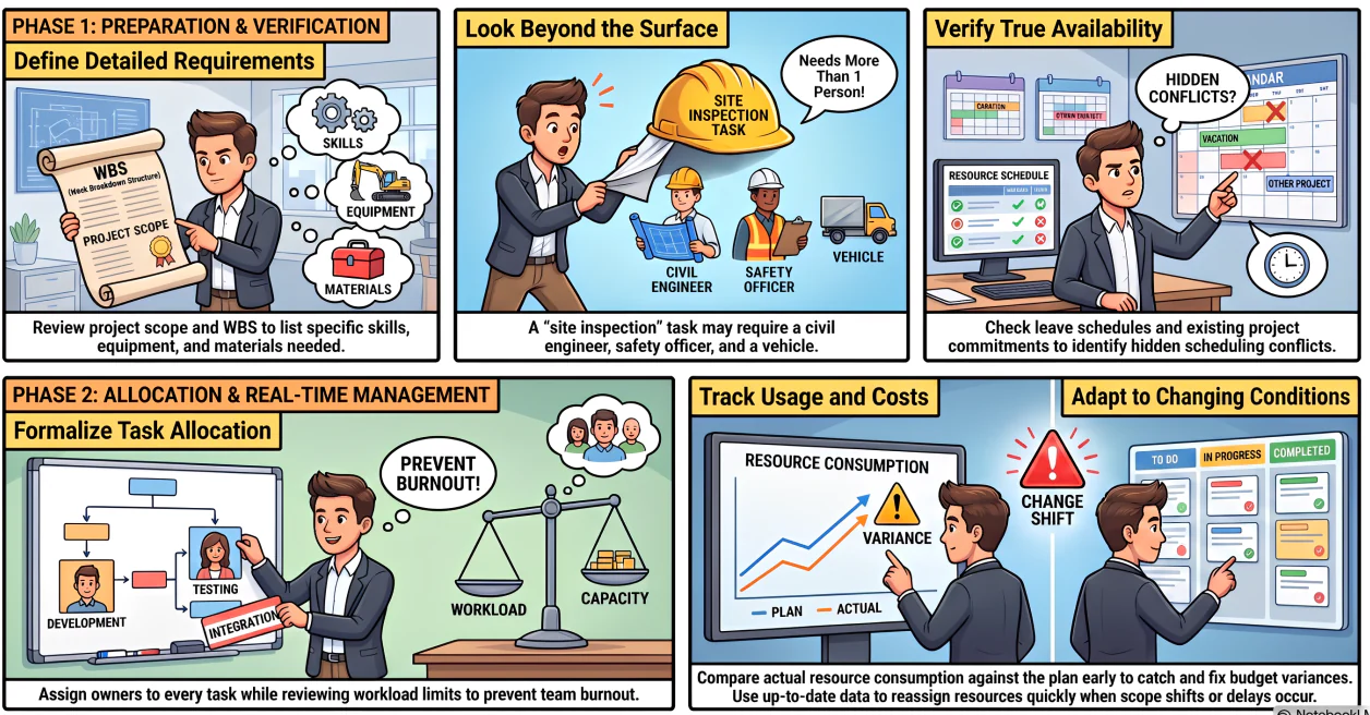 the project resource management process