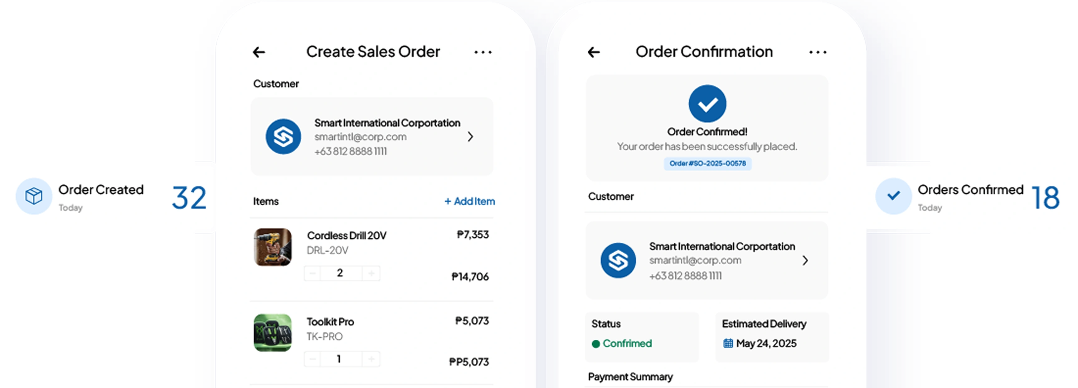 sales software feature HashMicro for On-the-Go Order Processing