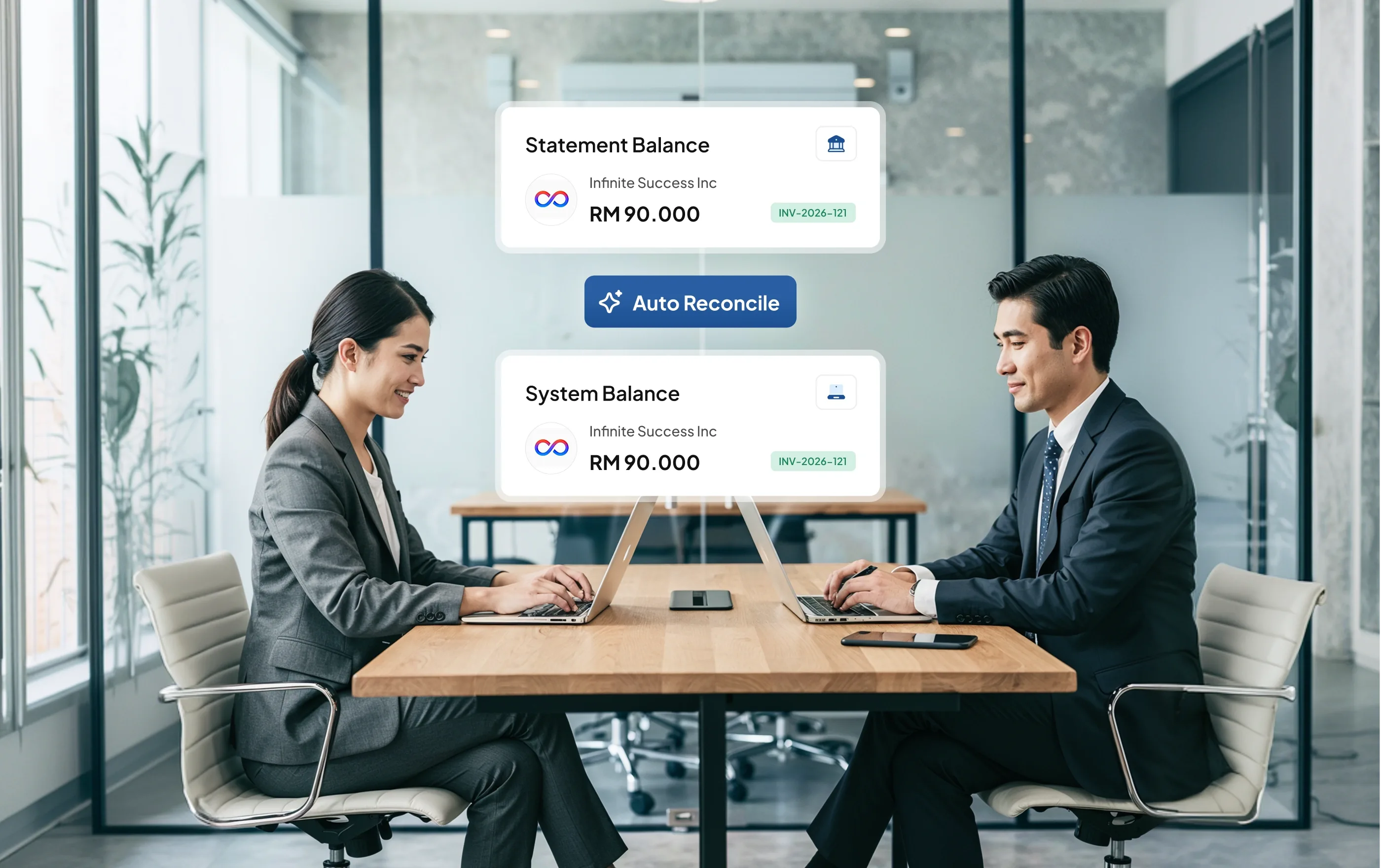 accounting management module HashMicro for Auto Reconciliation