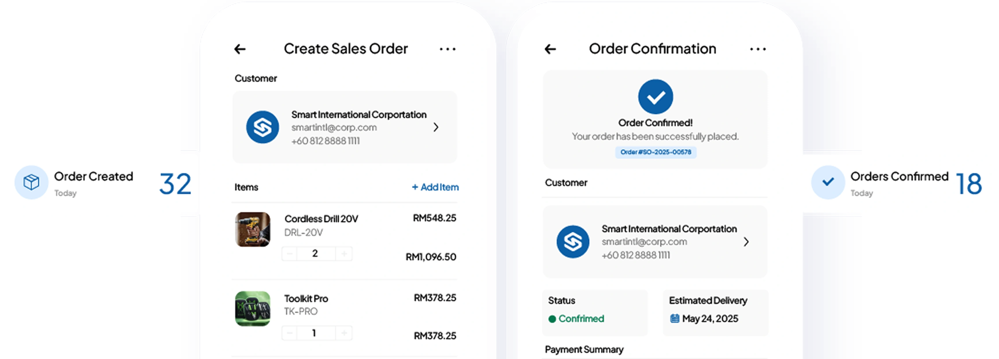 sales software feature HashMicro for On-the-Go Order Processing