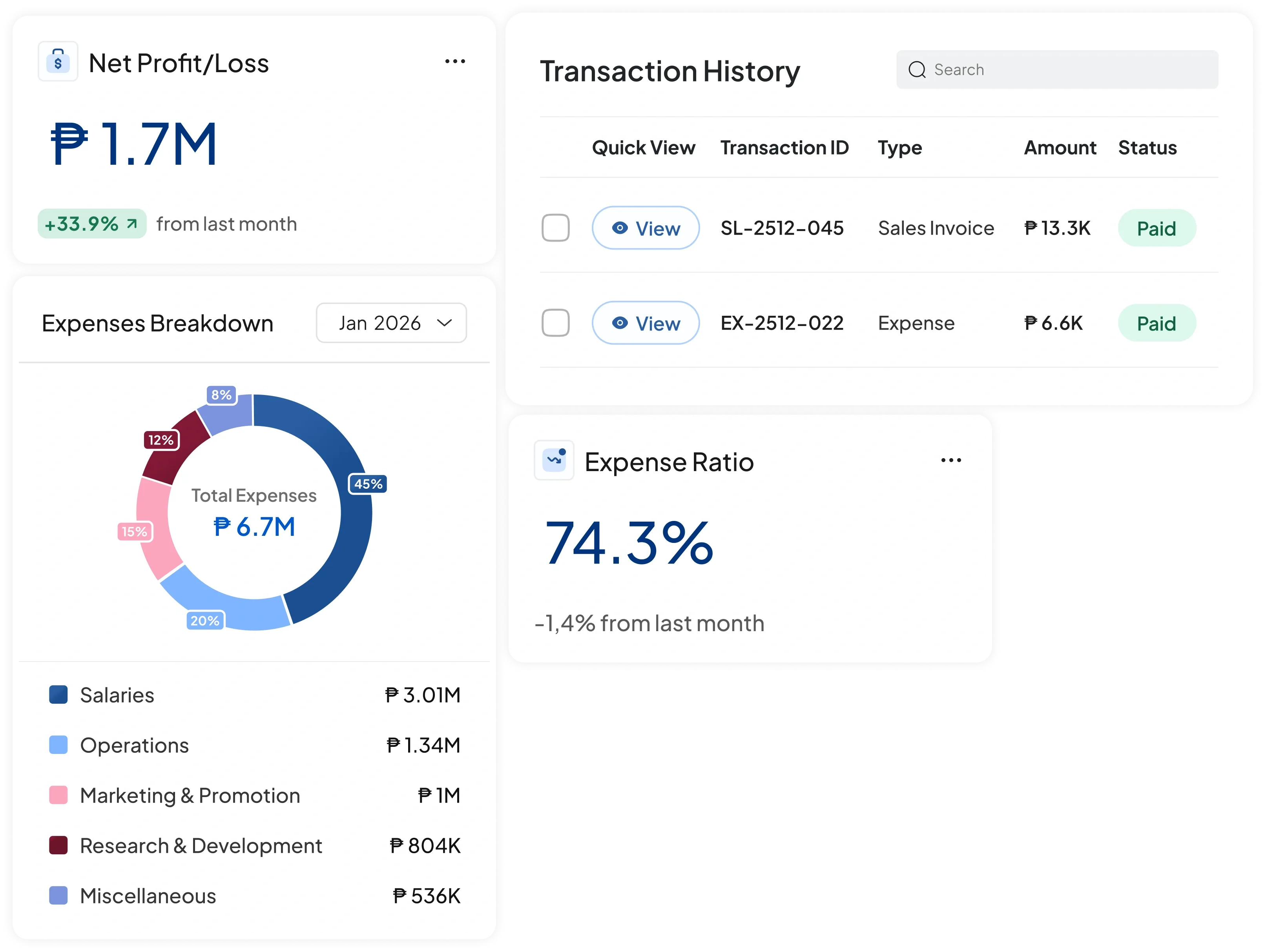 accounting software interface HashMicro
