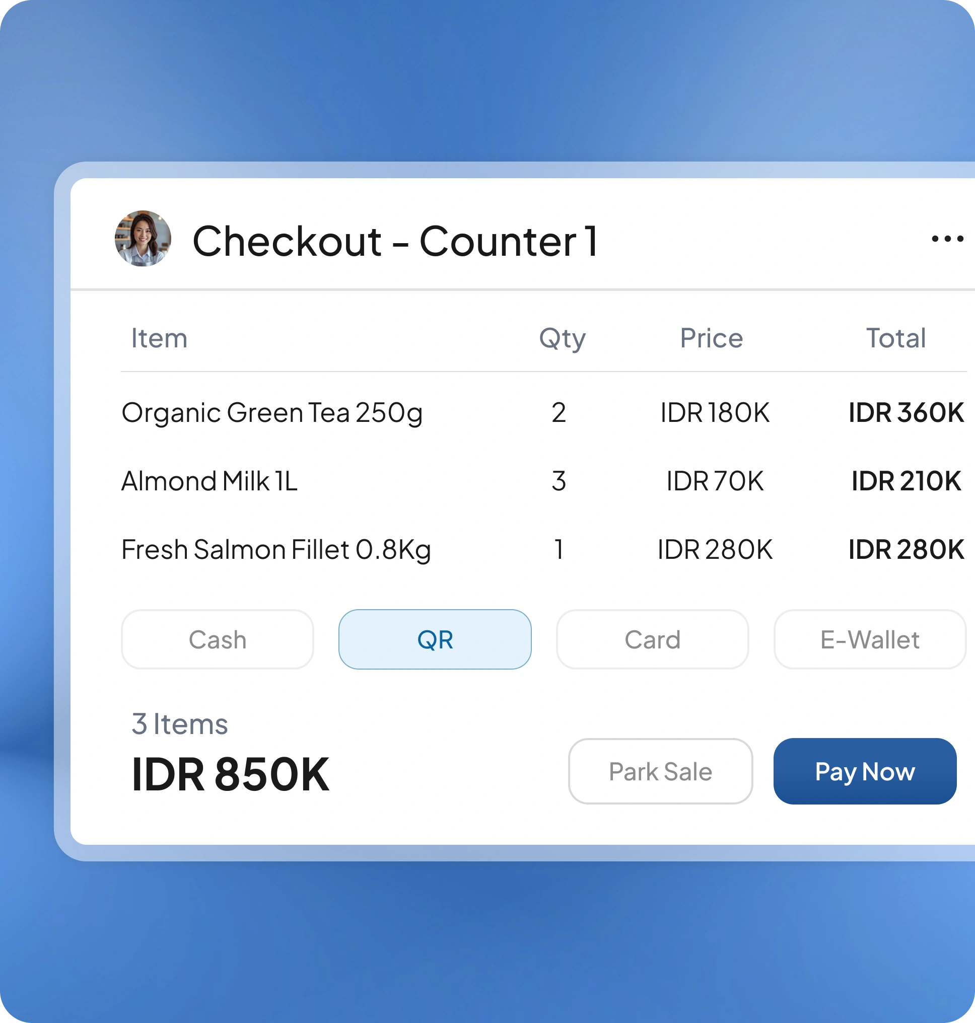 Halaman fitur aplikasi pos retail HashMicro untuk Kecepatan Kasir & Transaksi