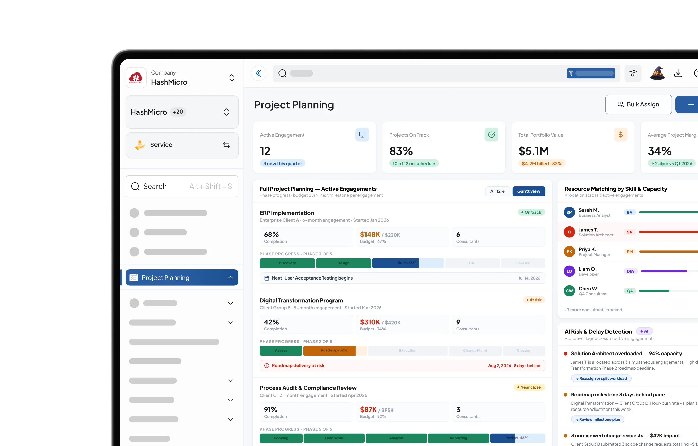 Mining Software dashboard for Mining Solution