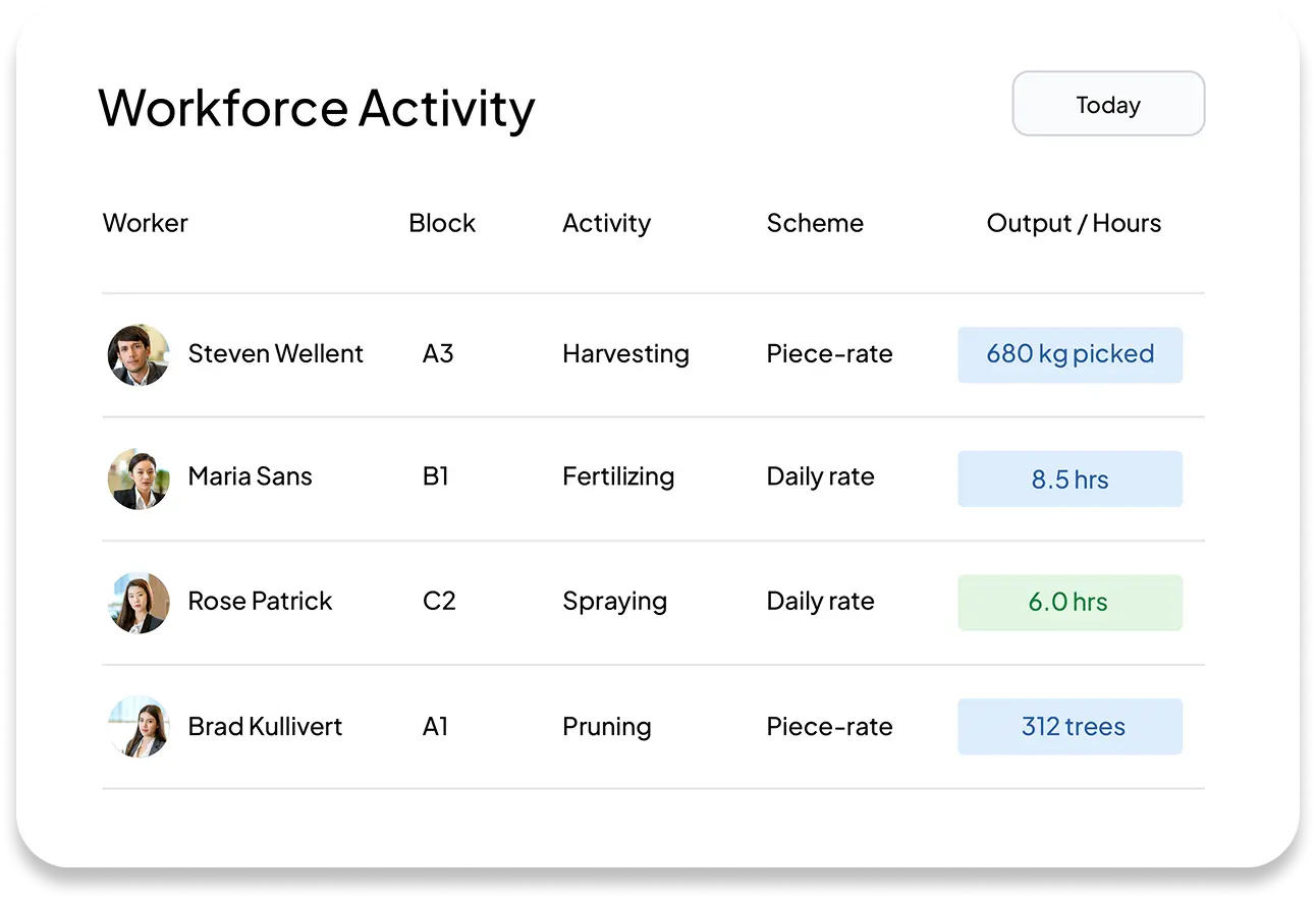 Hrm dashboard mockup