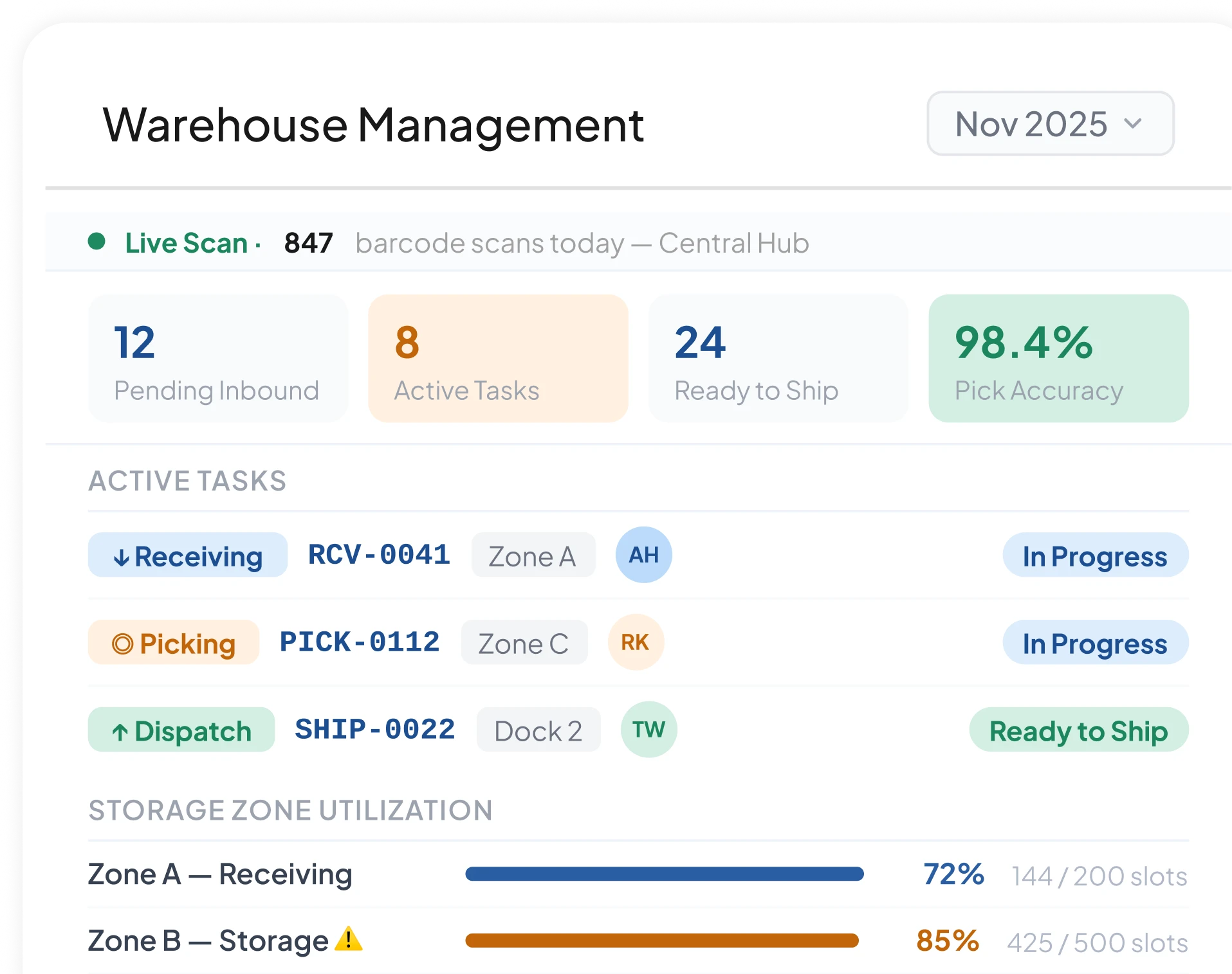 HashMicro supply chain software mockup