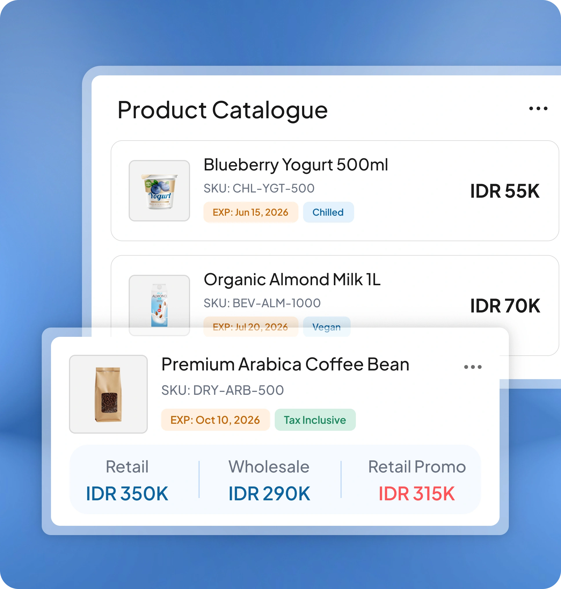 Halaman fitur aplikasi pos retail HashMicro untuk Katalog Produk & Kendali Harga
