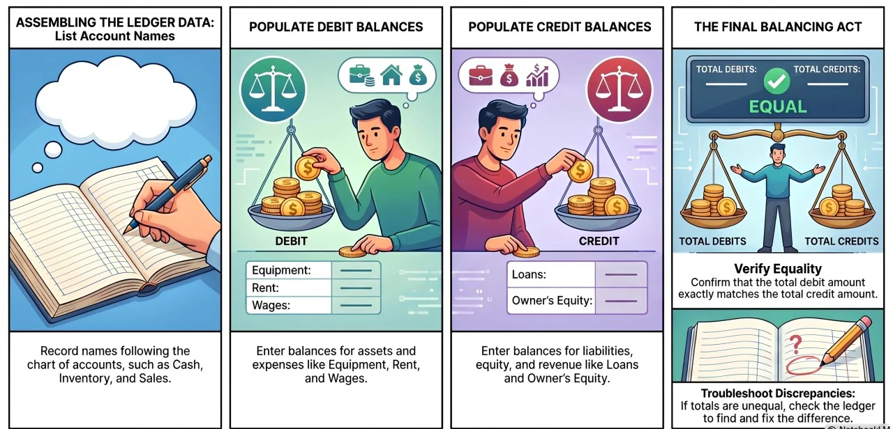 what is included in a trial balance
