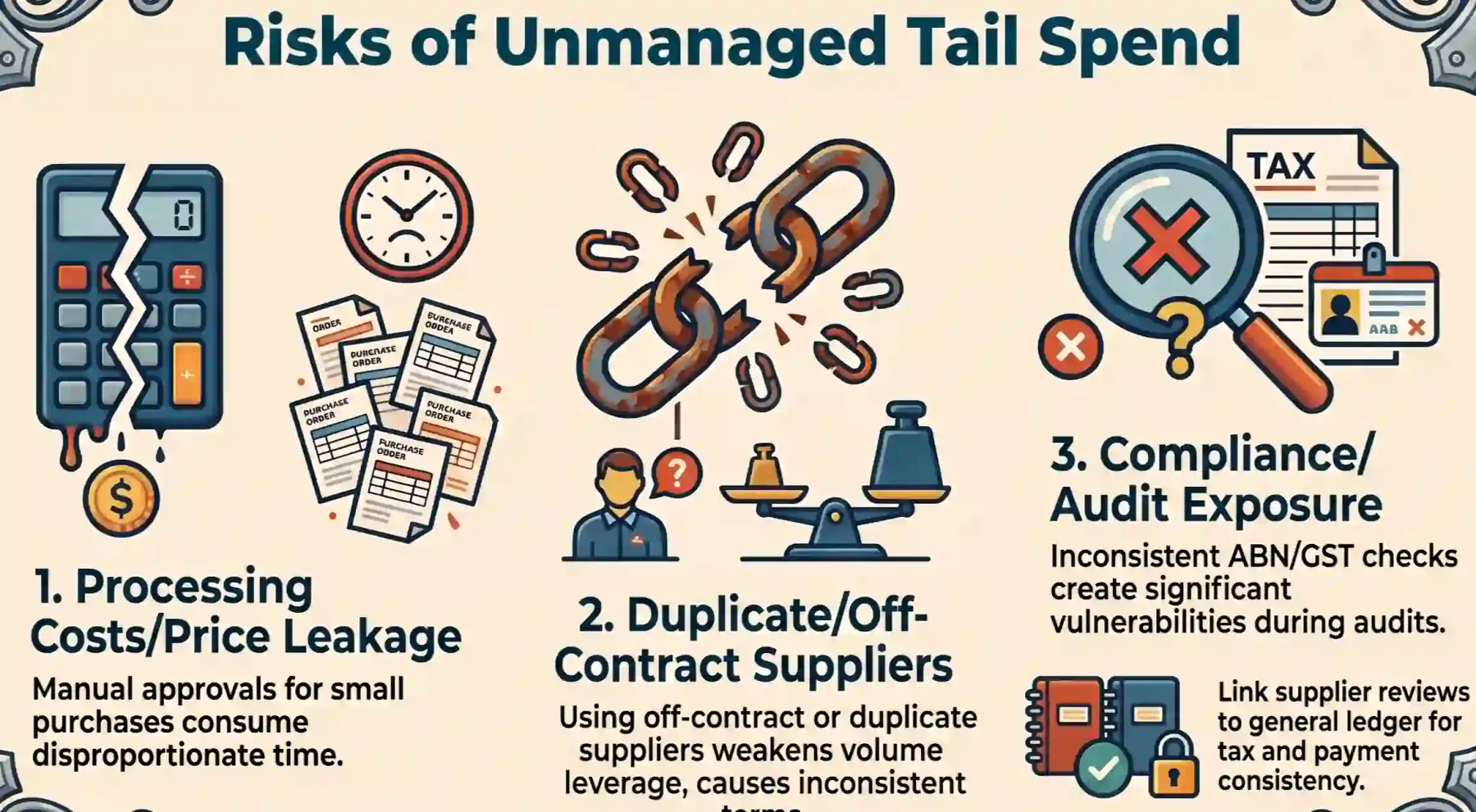 what risks does unmanaged tail spend create