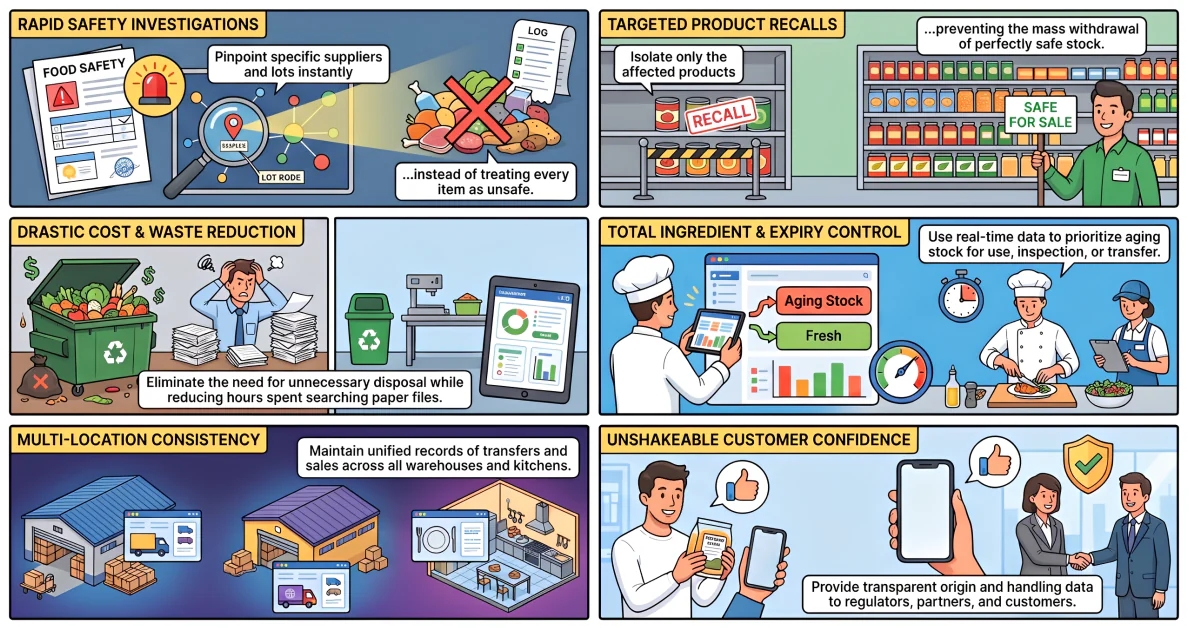 why is food traceability important for f and b businesses