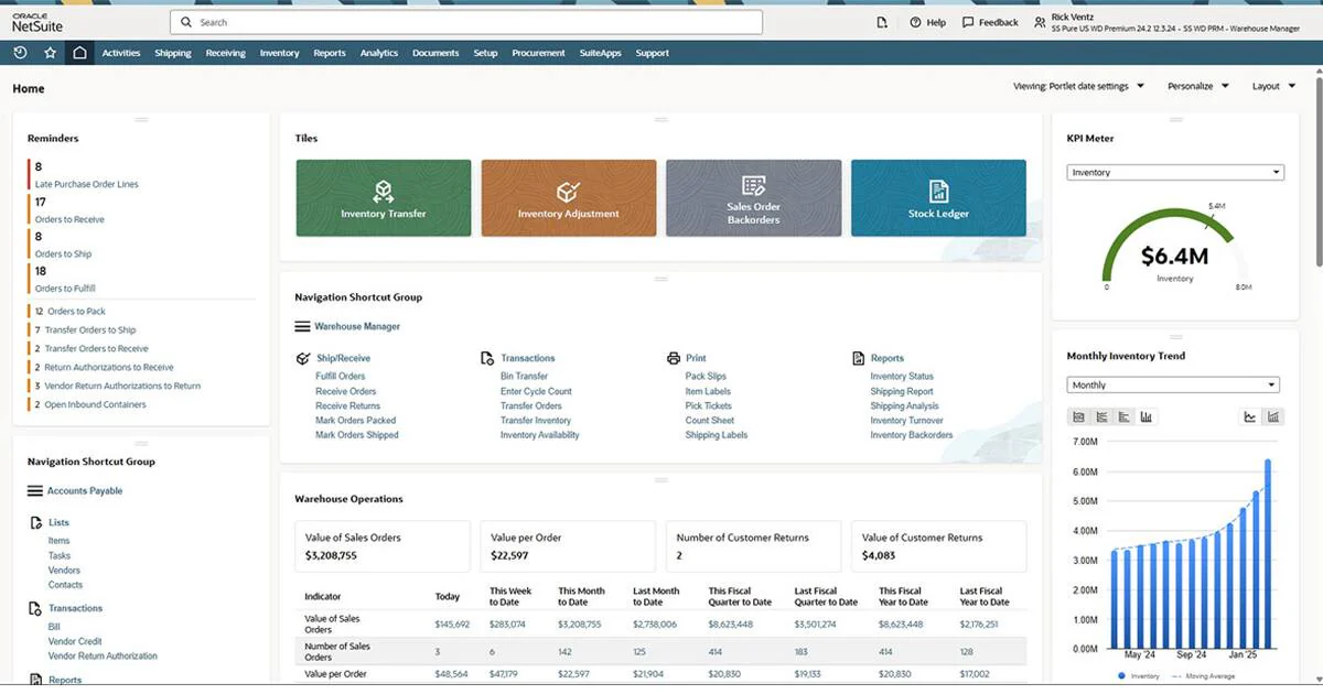 wms netsuite