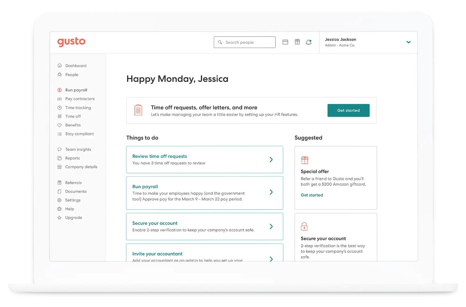 ai hr software gusto