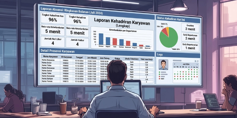 Laporan Absensi Karyawan Excel: Template Gratis + Rumus Lengkap