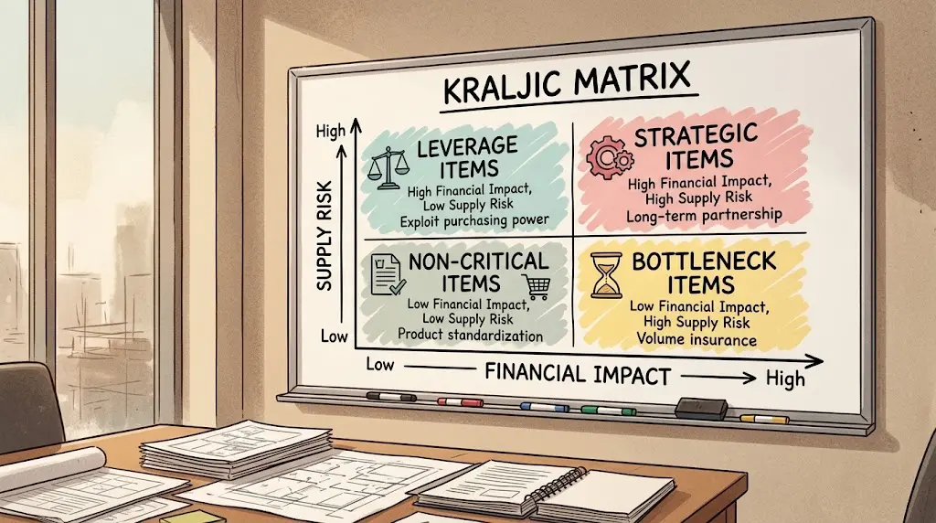 Kraljic Matrix: Empat Kuadran dan Cara Memberi Skornya