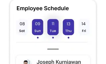 Roster & Dynamic Working Schedule Management​
