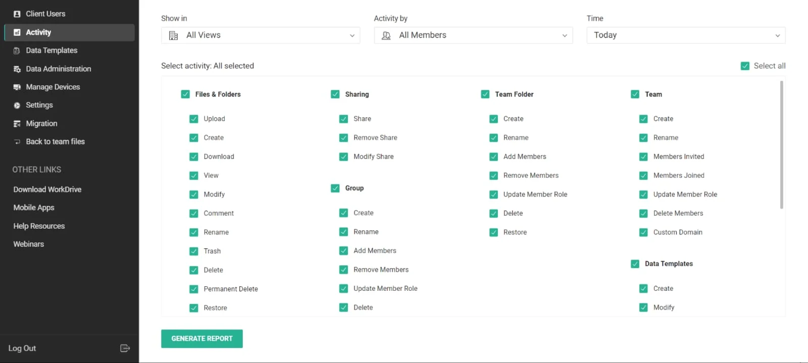 zoho workdrive